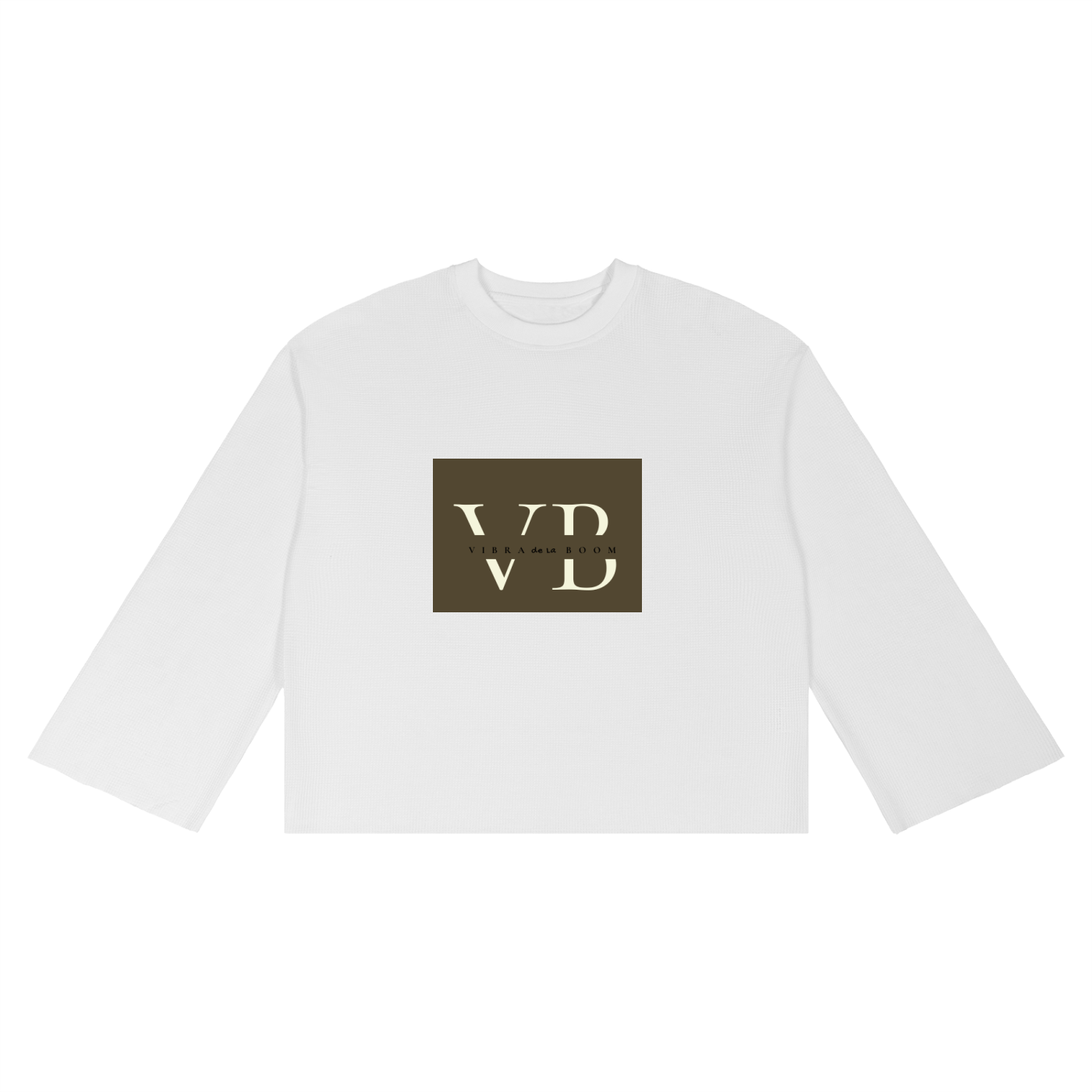 Unisex Waffle Raw Edge T-Shirt