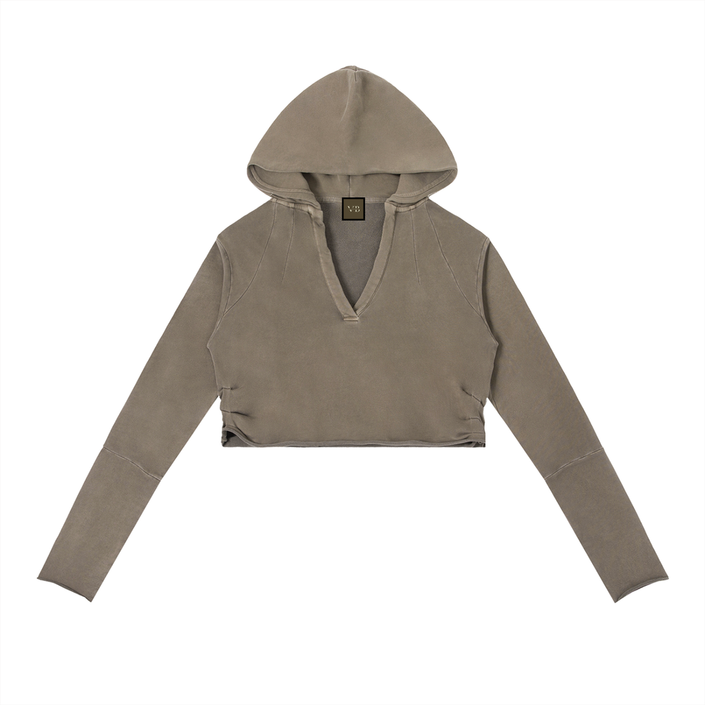 Vintage Washed Raw Edge VB Hoodie