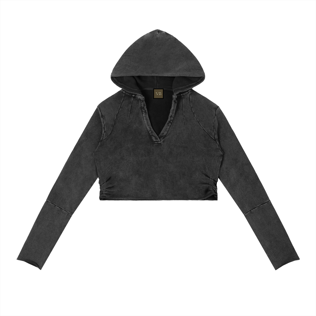 Vintage Washed Raw Edge VB Hoodie