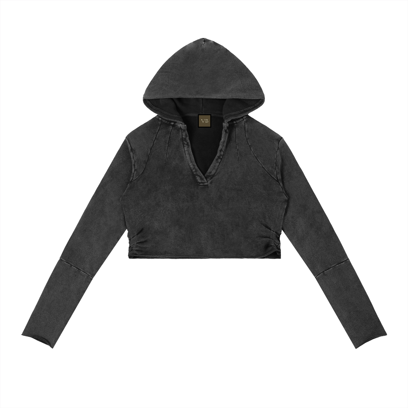 Vintage Washed Raw Edge VB Hoodie