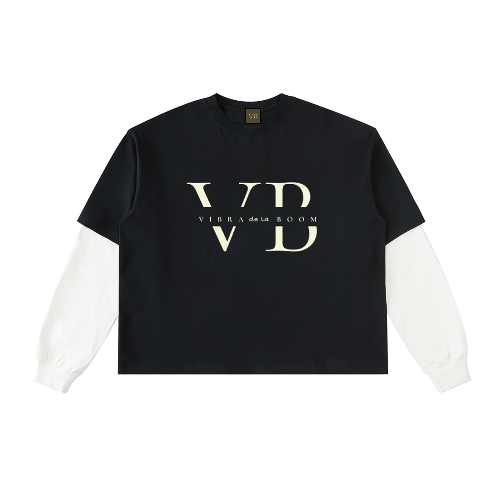 VB Layered Contrast Sleeve T-Shirt