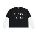 VB Layered Contrast Sleeve T-Shirt
