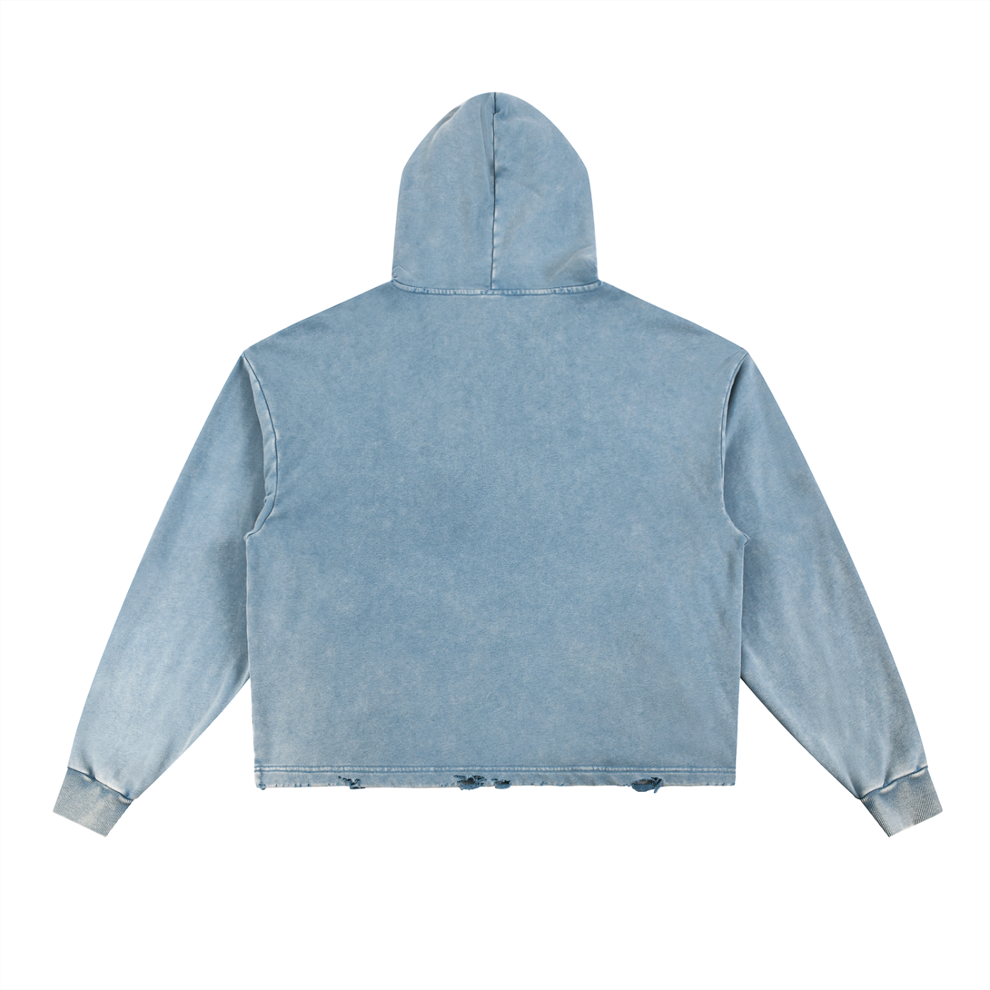 Vintage Washed Frayed-Hem VB Hoodie