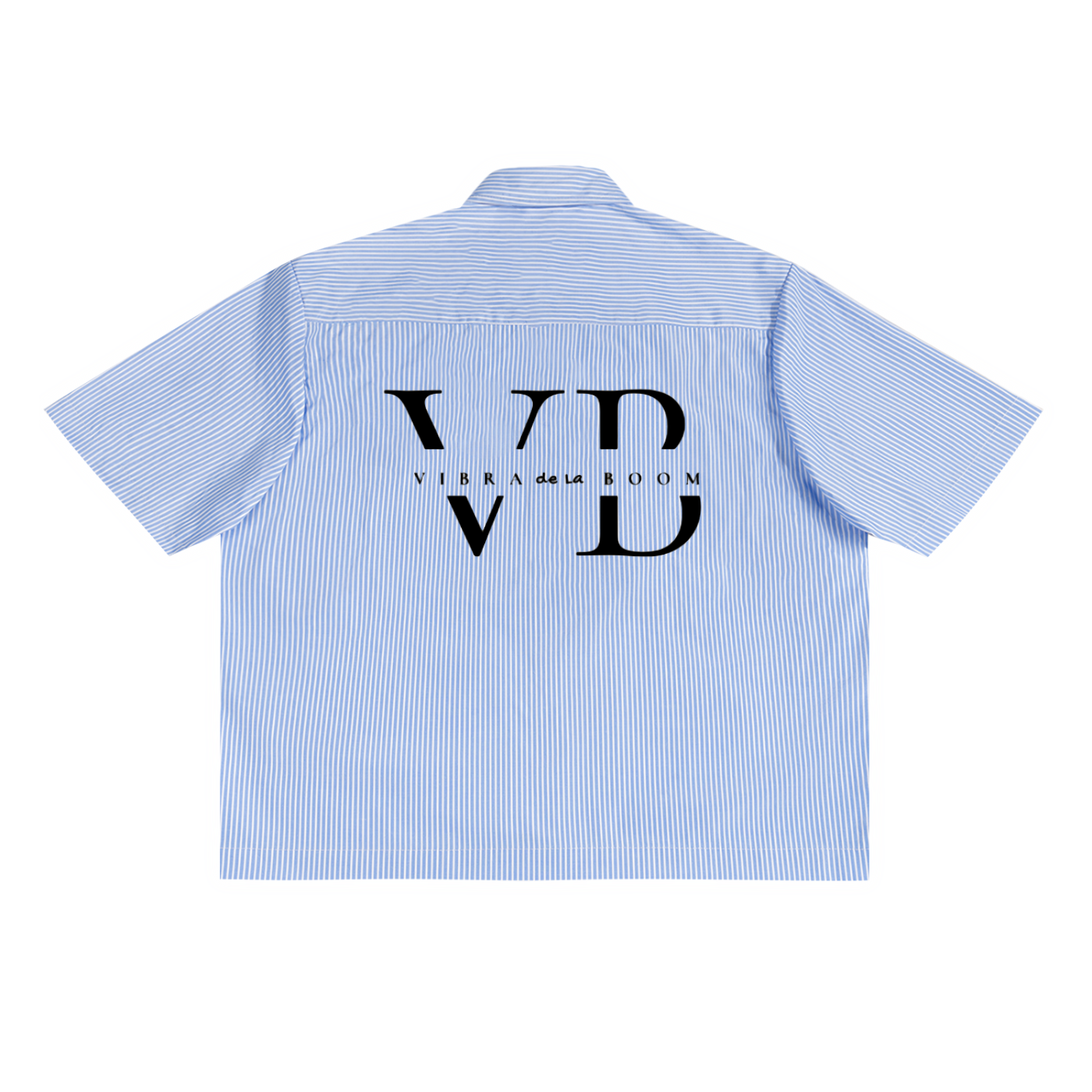 Oversized VB Vertical Stripe Boxy Shirt