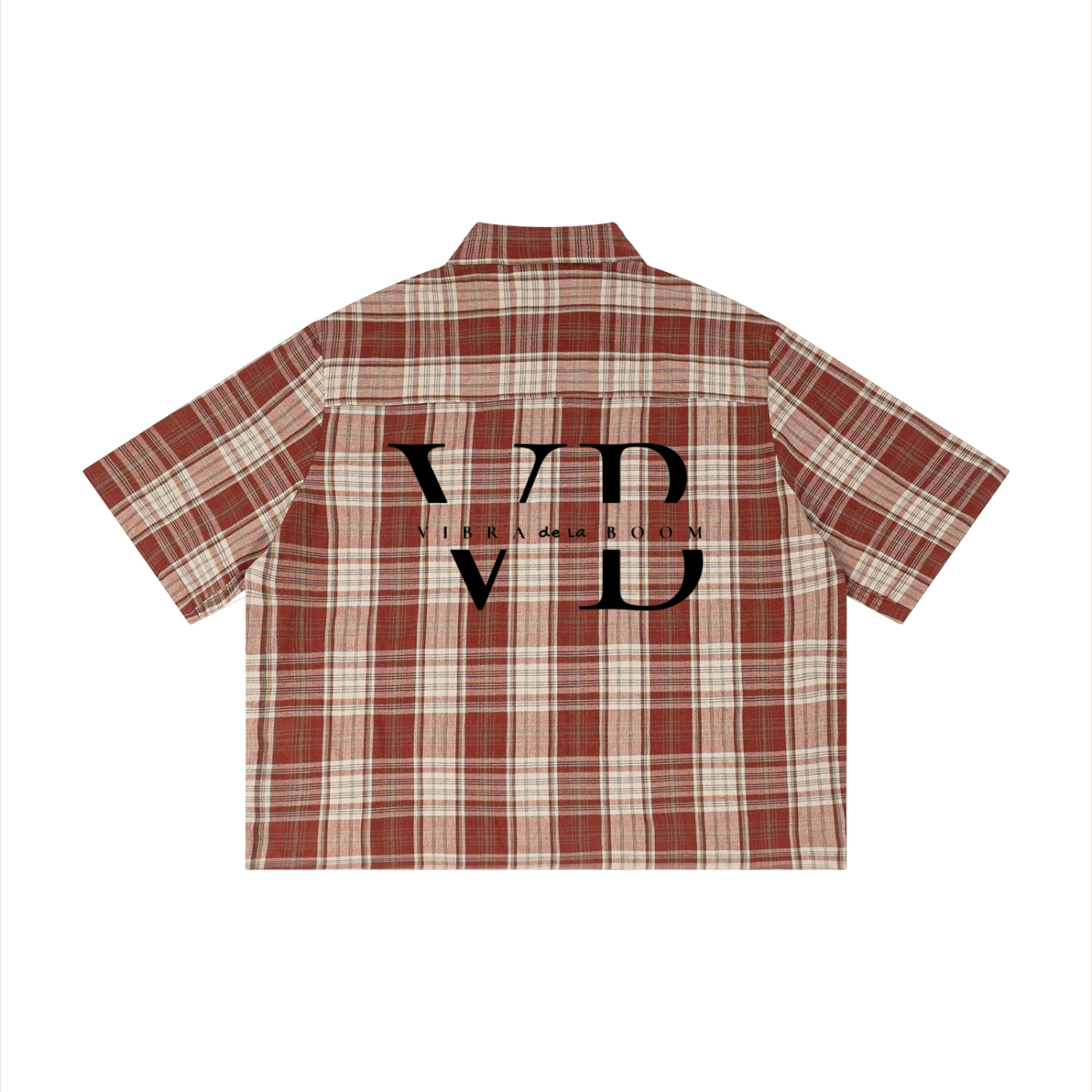Unisex Plaid Boxy Short Sleeve Shirt