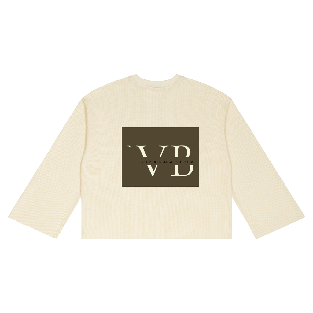 Unisex Waffle Raw Edge T-Shirt