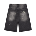 Men’s Vintage Wash Wide Leg Denim Shorts