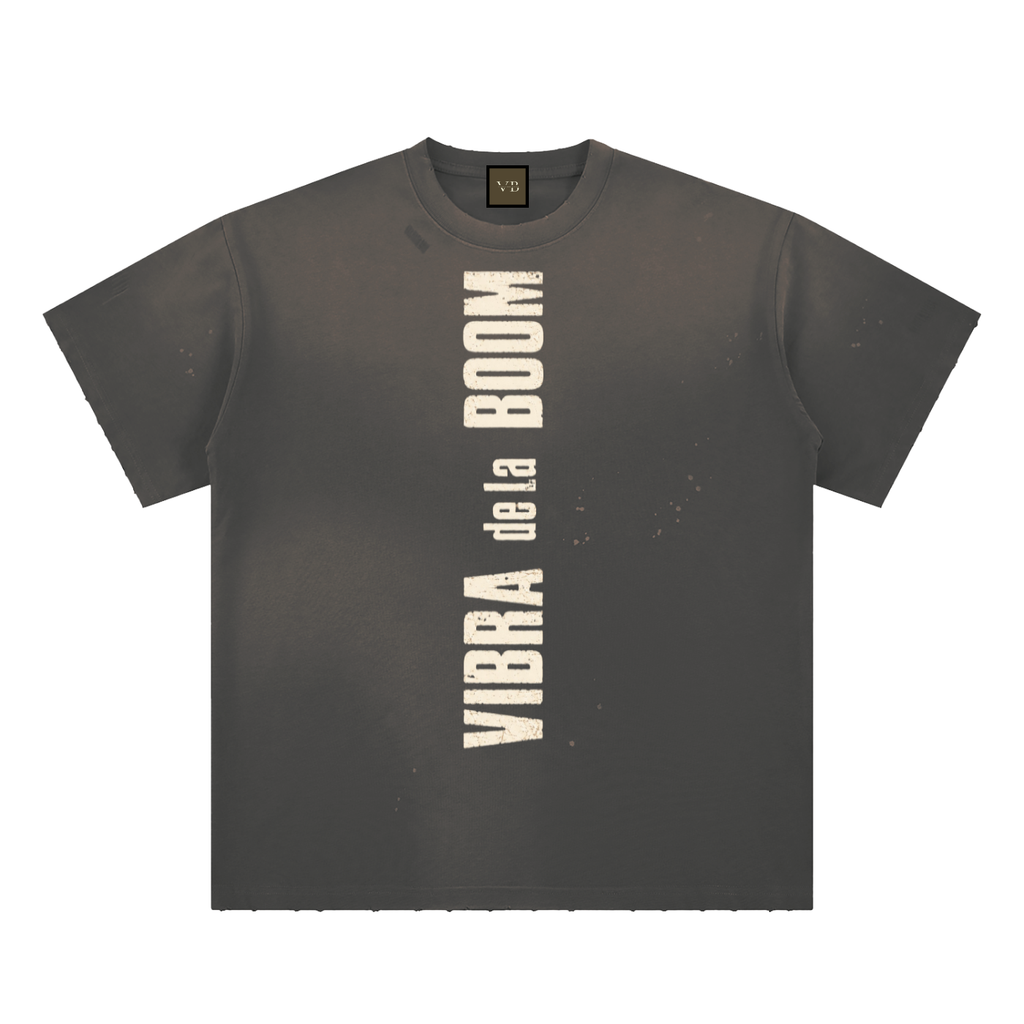 Hand-Frayed Sunfade Paint Splatter VB T-Shirt