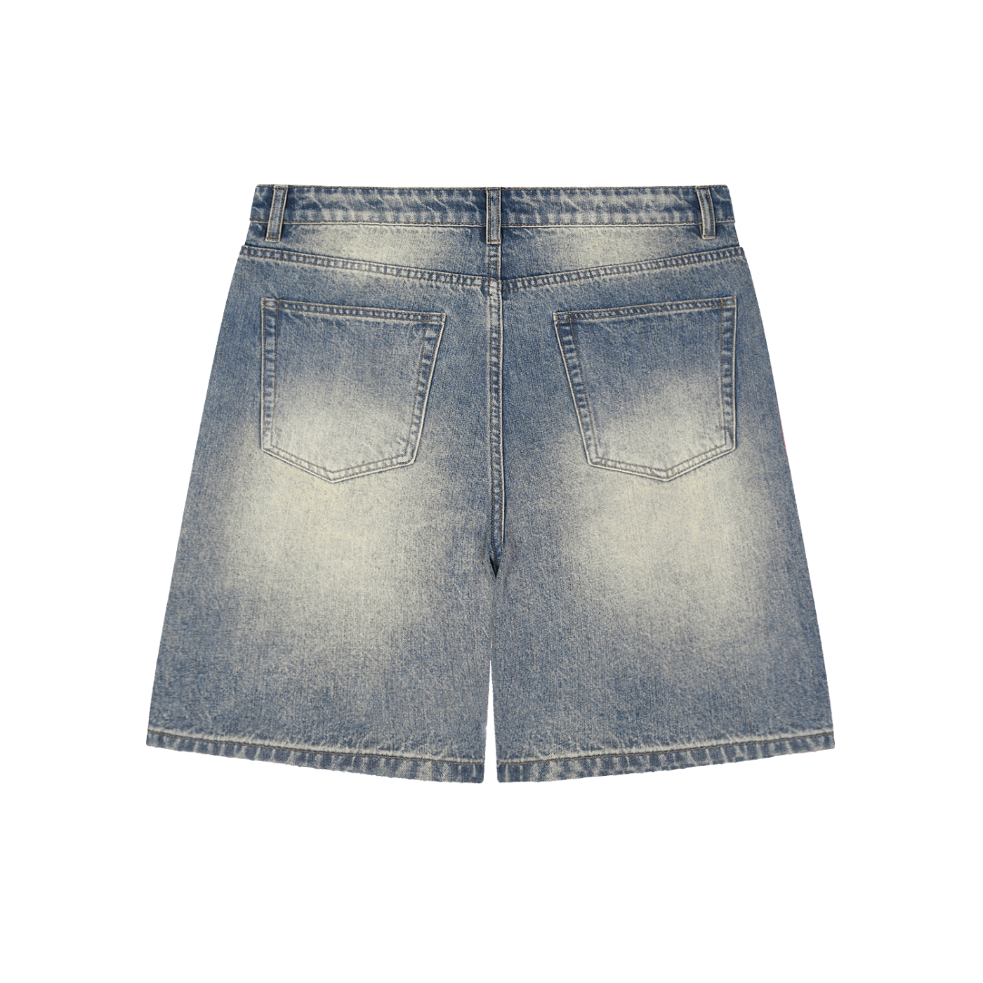 Faded Distressed Baggy Denim VB Shorts