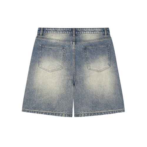 Faded Distressed Baggy Denim VB Shorts