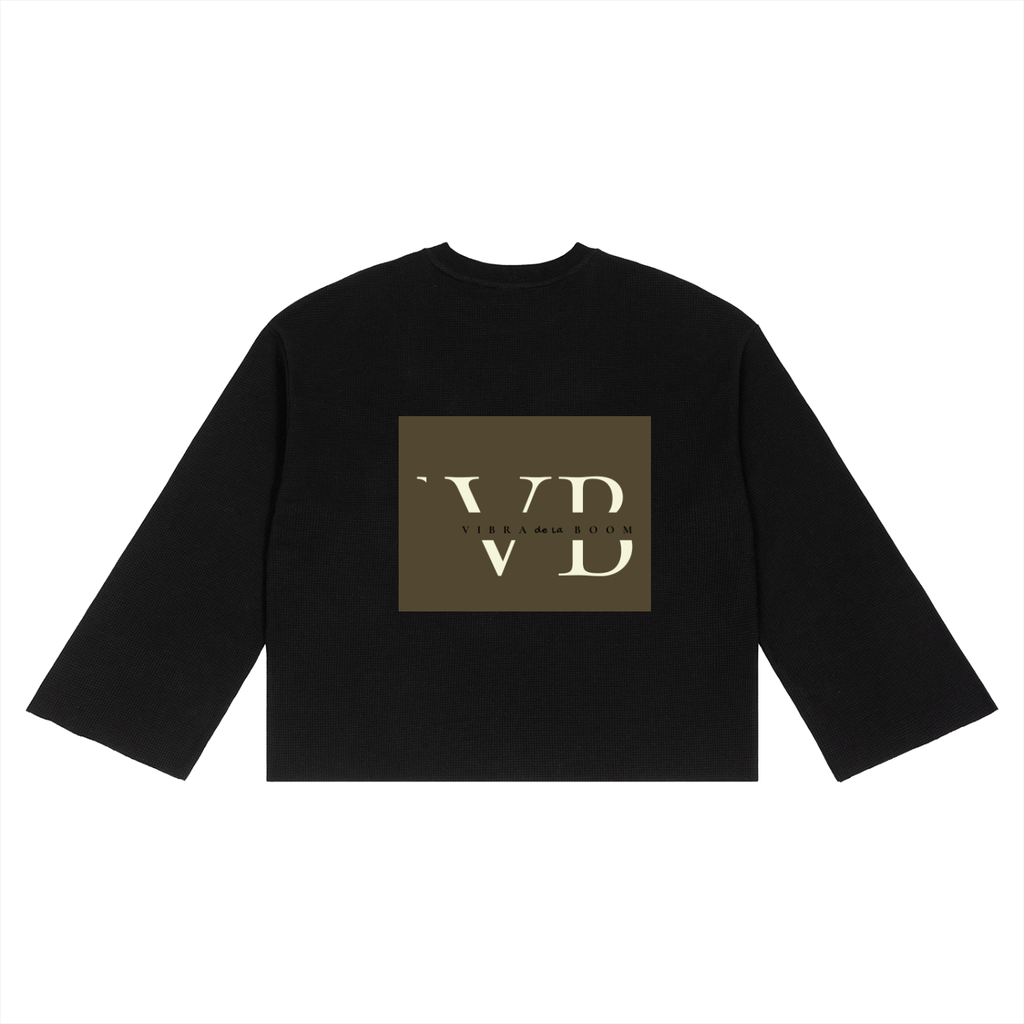 Unisex Waffle Raw Edge T-Shirt