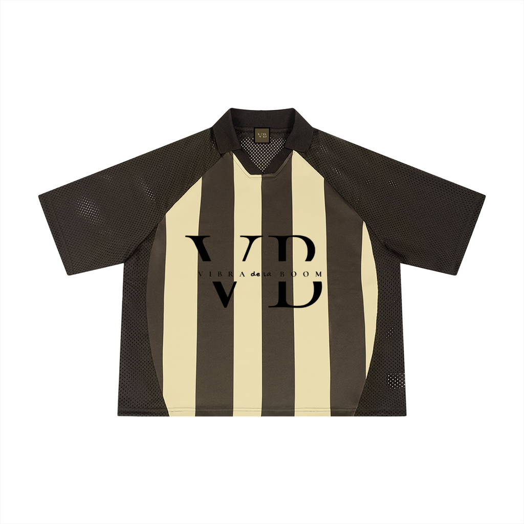 Striped Mesh Boxy VB Soccer Jersey