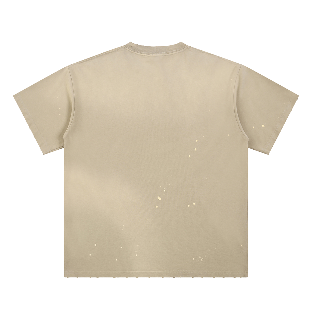 Hand-Frayed Sunfade Paint Splatter VB T-Shirt