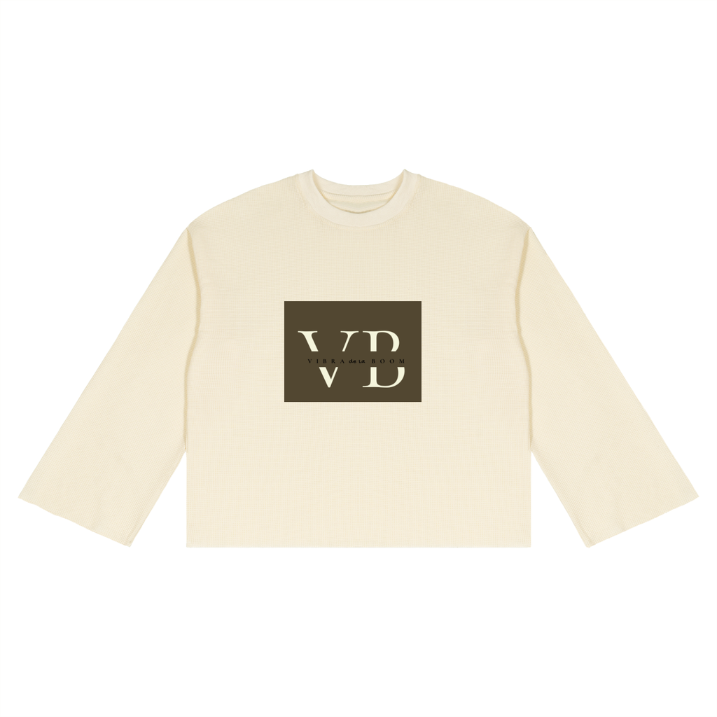 Unisex Waffle Raw Edge T-Shirt