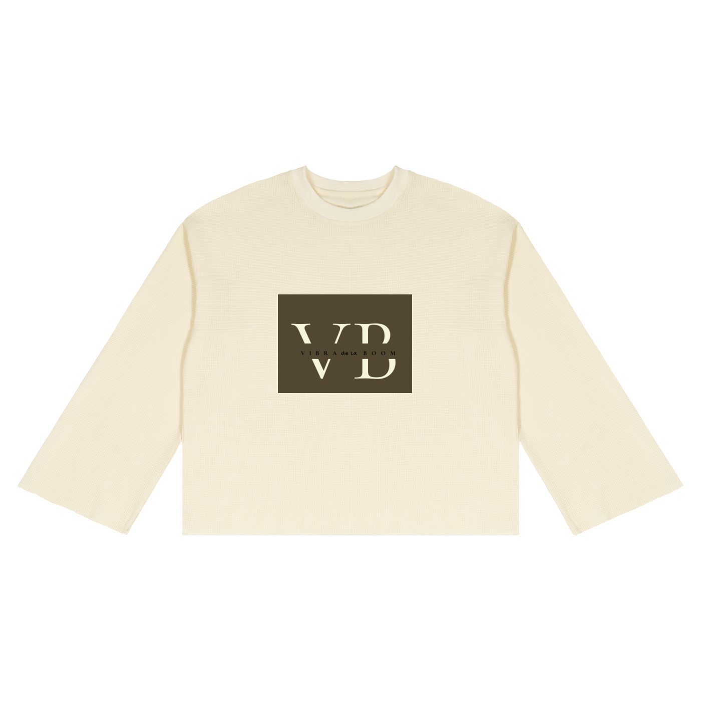 Unisex Waffle Raw Edge T-Shirt