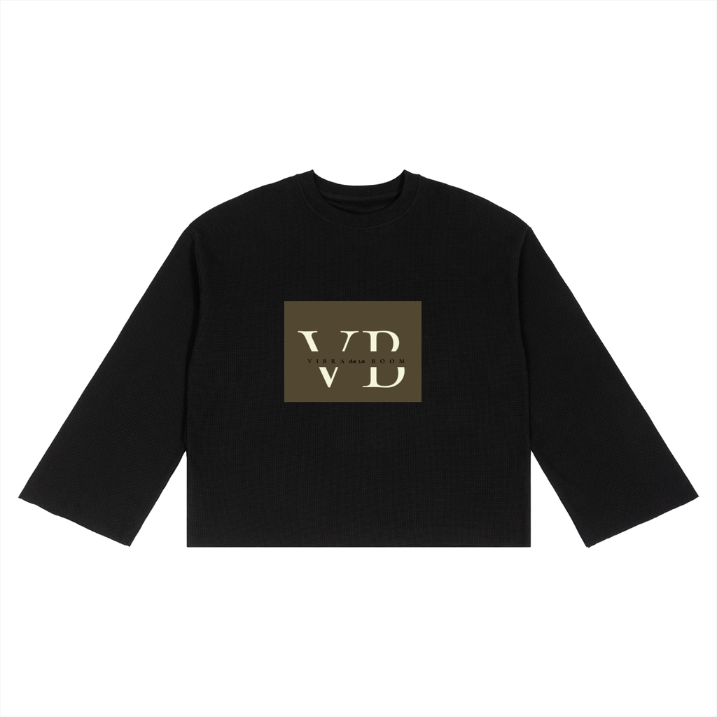 Unisex Waffle Raw Edge T-Shirt