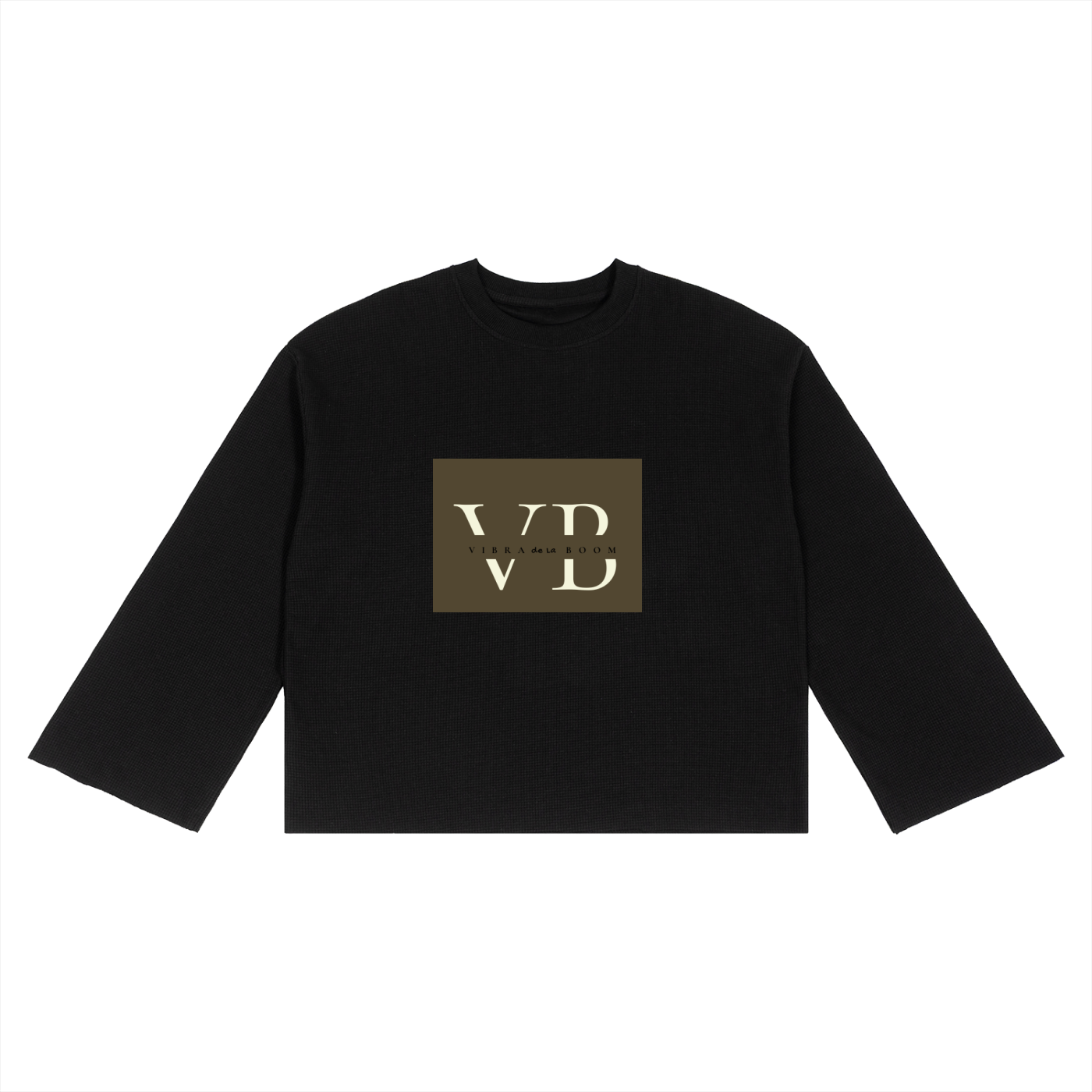 Unisex Waffle Raw Edge T-Shirt
