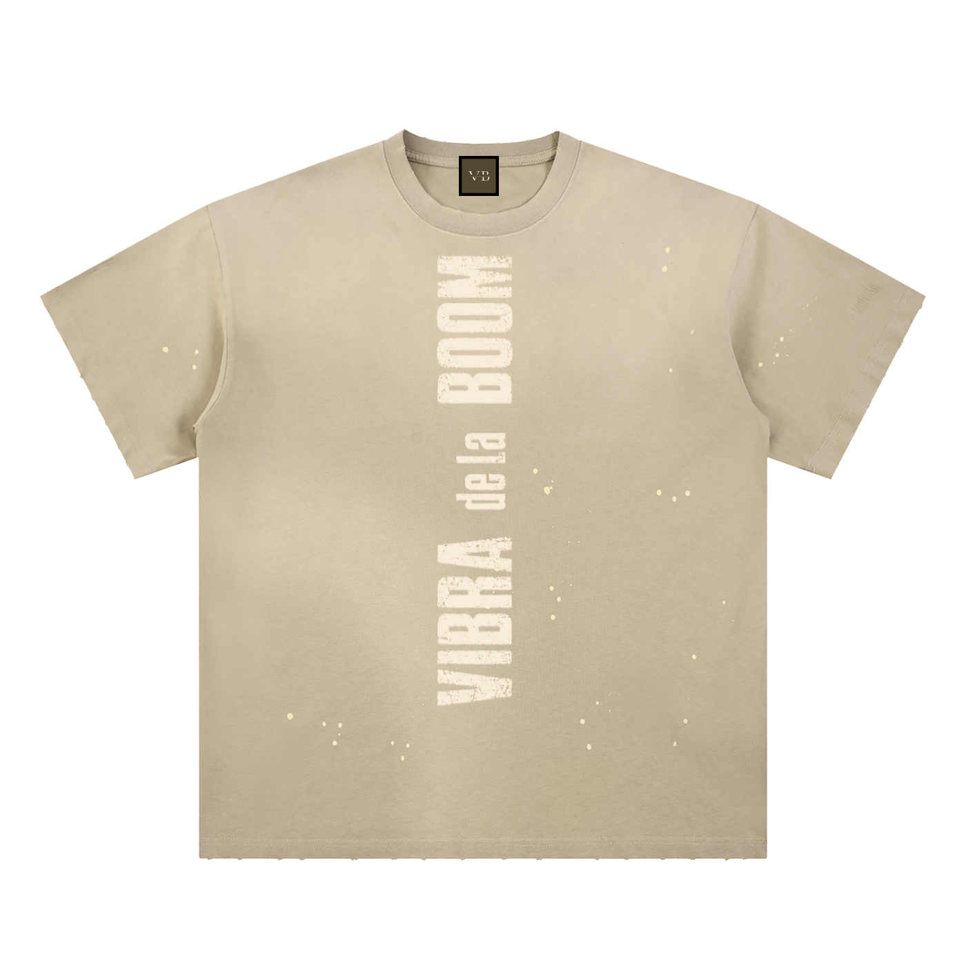 Hand-Frayed Sunfade Paint Splatter VB T-Shirt