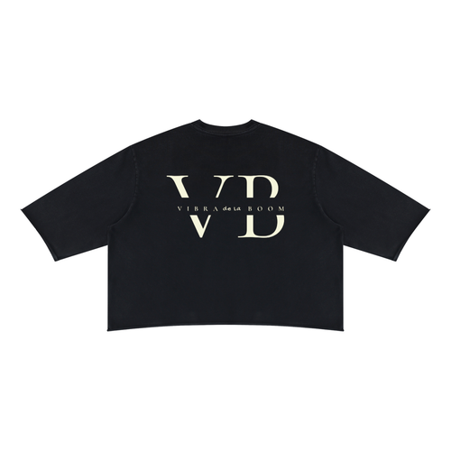 Unisex Mineral Wash Raw Hem Boxy T-Shirt